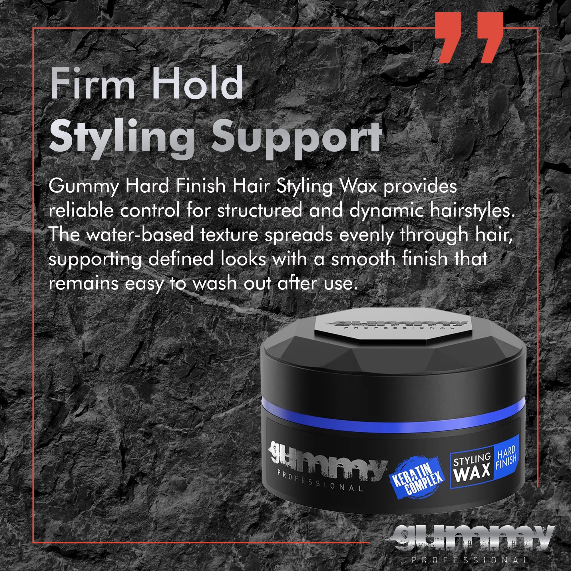 Gummy Styling Wax 150 ml Hard Finish