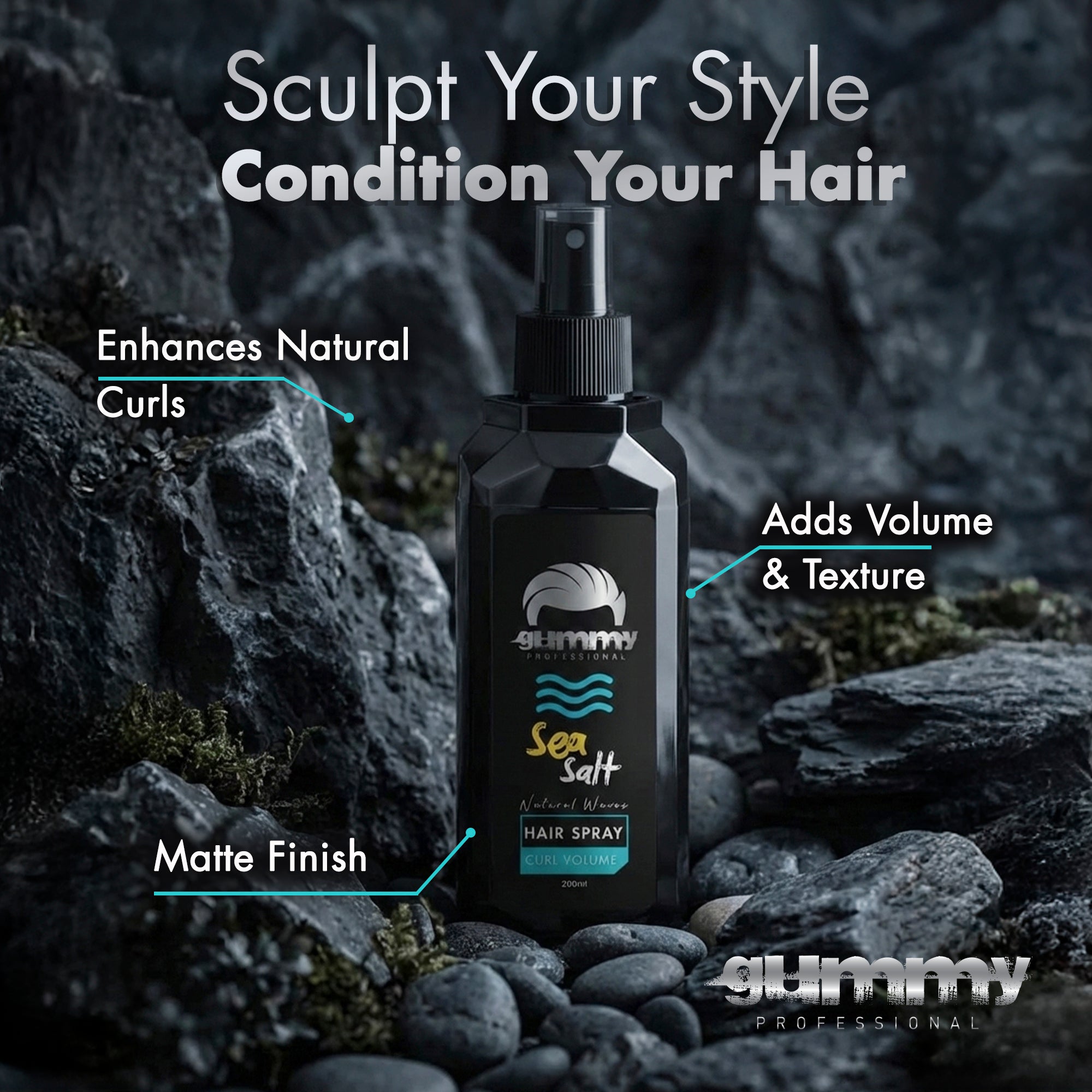 Gummy Sea Salt Hair Spray 250 ml