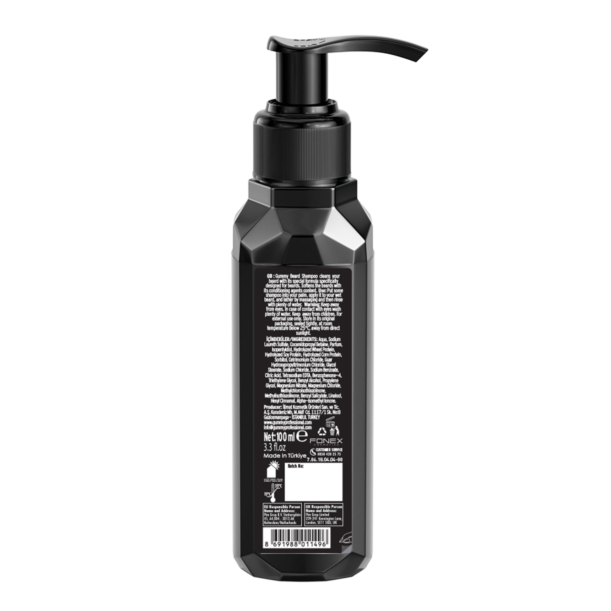 Gummy Beard And Moustache Shampoo 2 In 1 100 ml