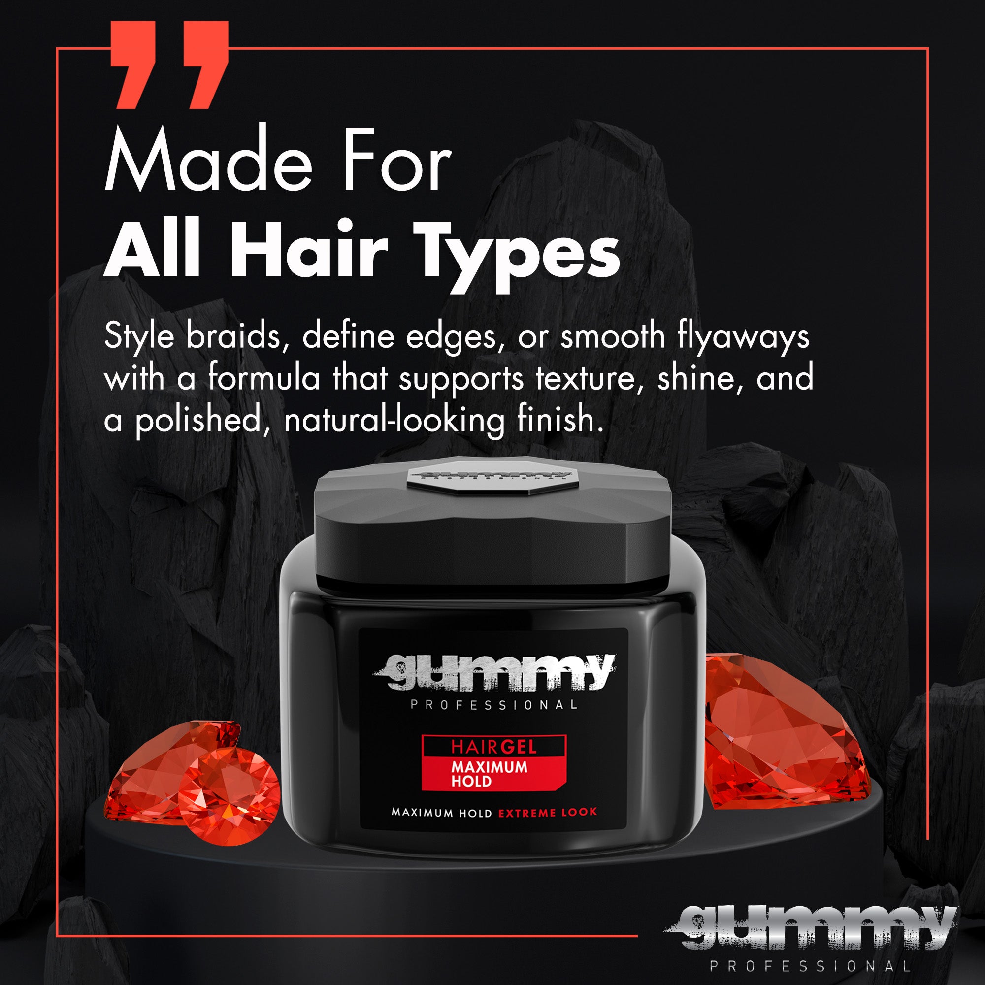 Gummy Hair Gel 700 ml Maximum Hold