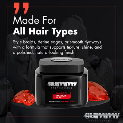 Gummy Hair Gel 700 ml Maximum Hold