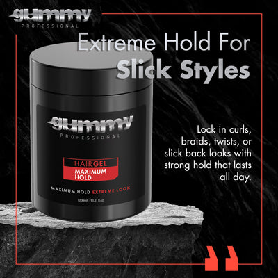Gummy Hair Gel 1000 ml Maximum Hold