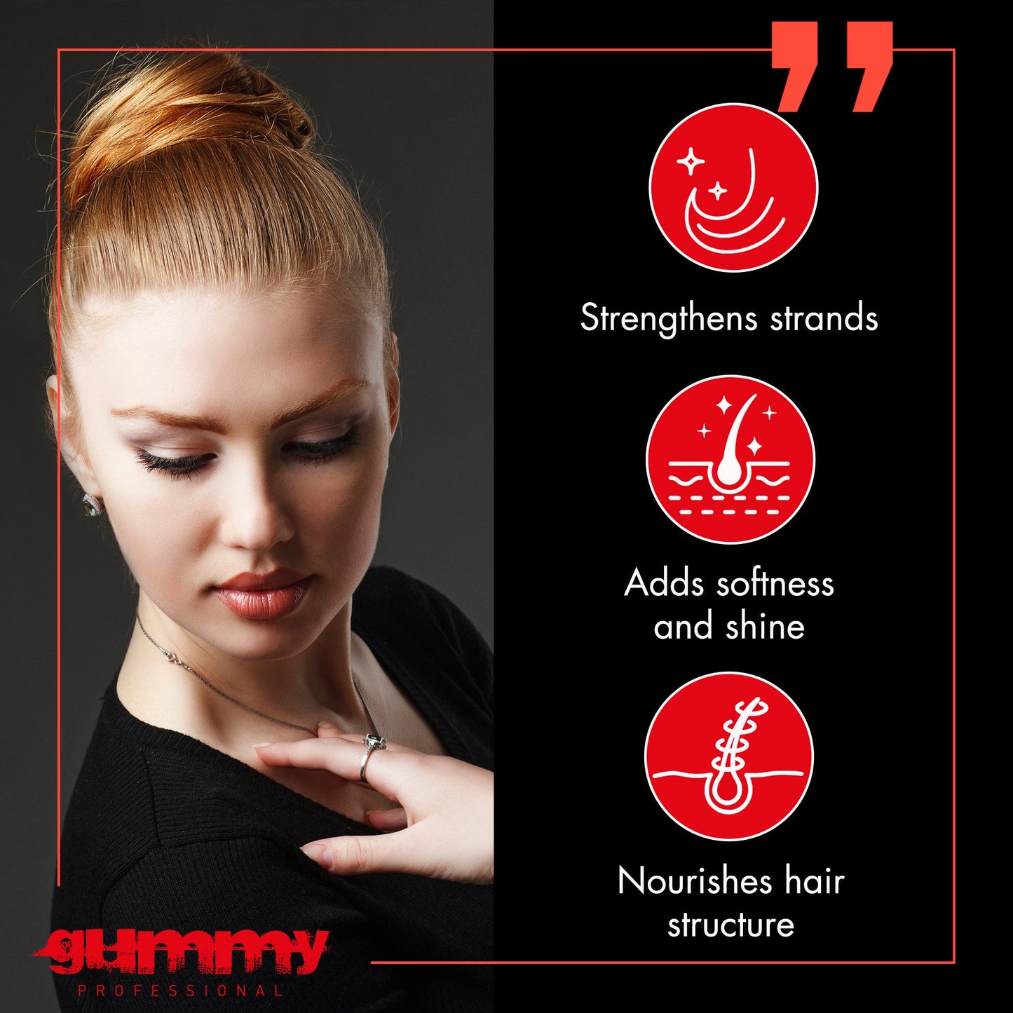 Gummy Hair Gel 1000 ml Maximum Hold