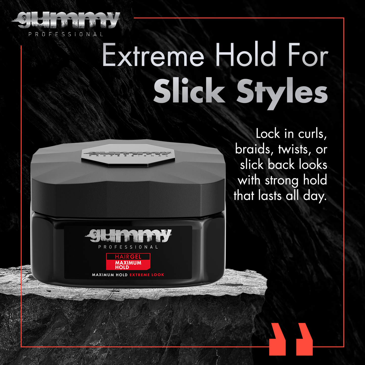 Gummy Hair Gel 220 ml Maximum Hold