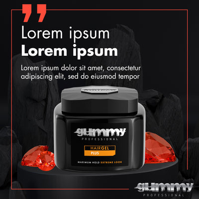 Gummy Hair Gel 700 ml Plus