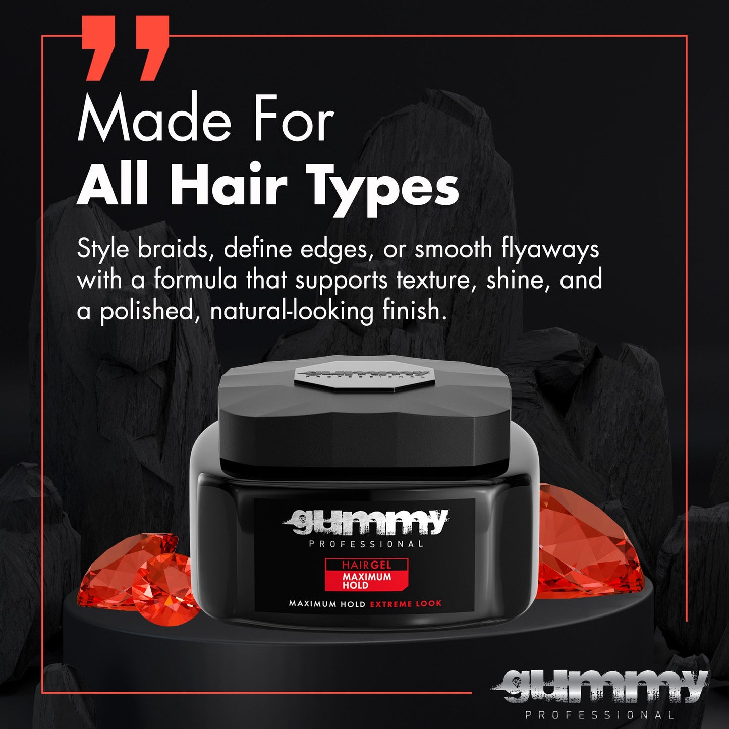 Gummy Hair Gel 500 ml Maximum Hold
