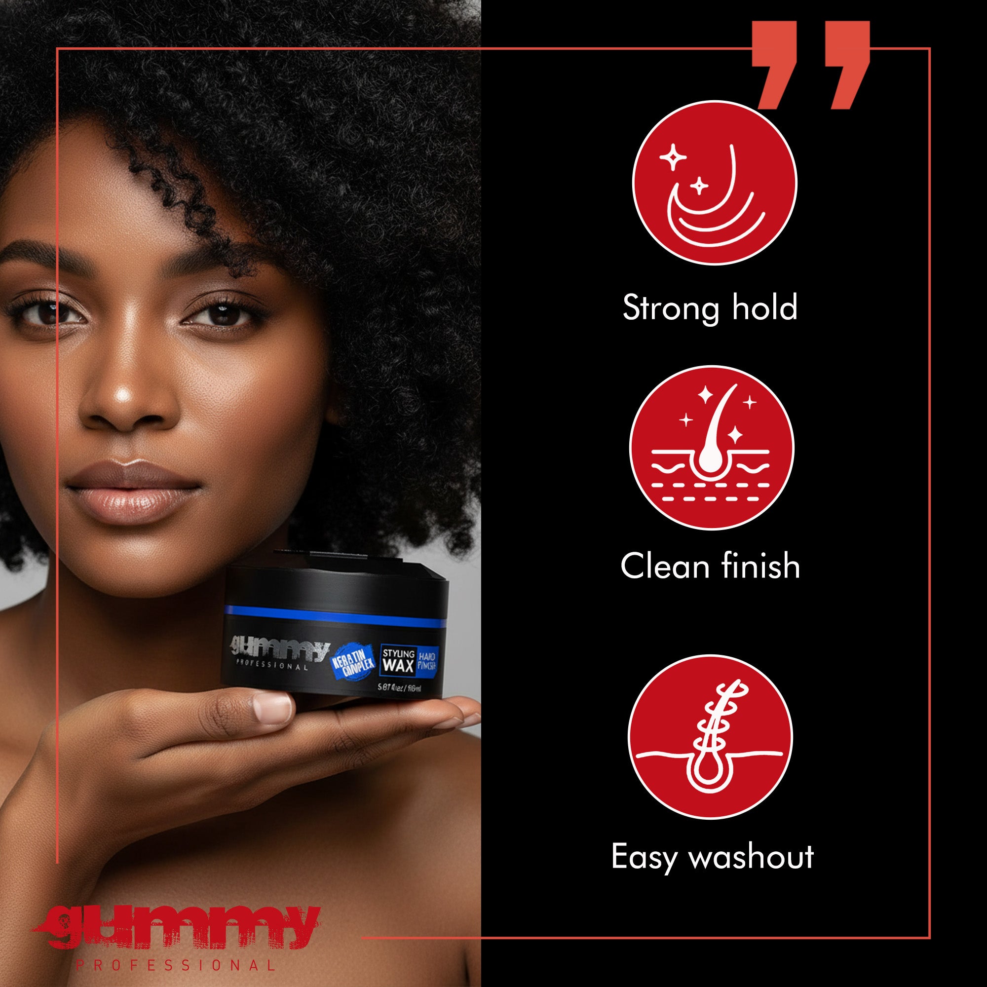 Gummy Styling Wax 150 ml Hard Finish