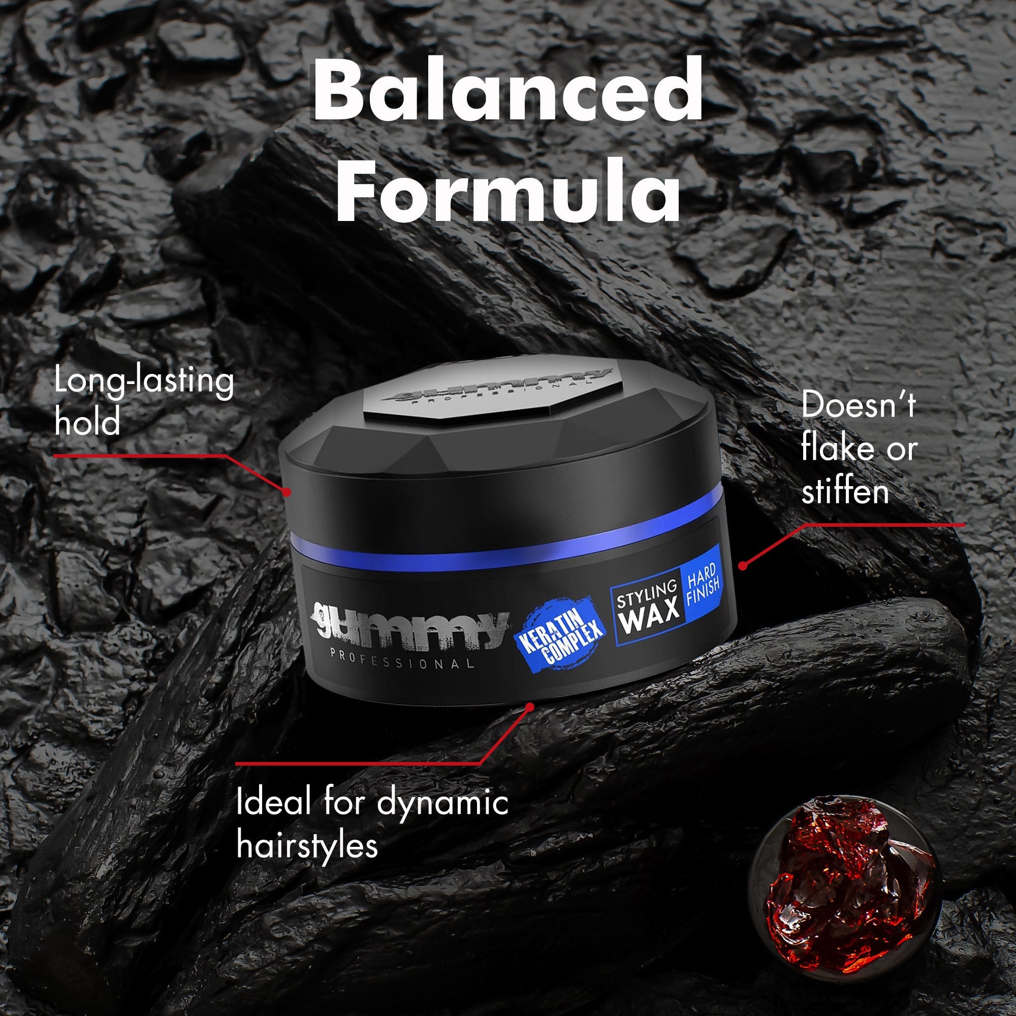 Gummy Styling Wax 150 ml Hard Finish