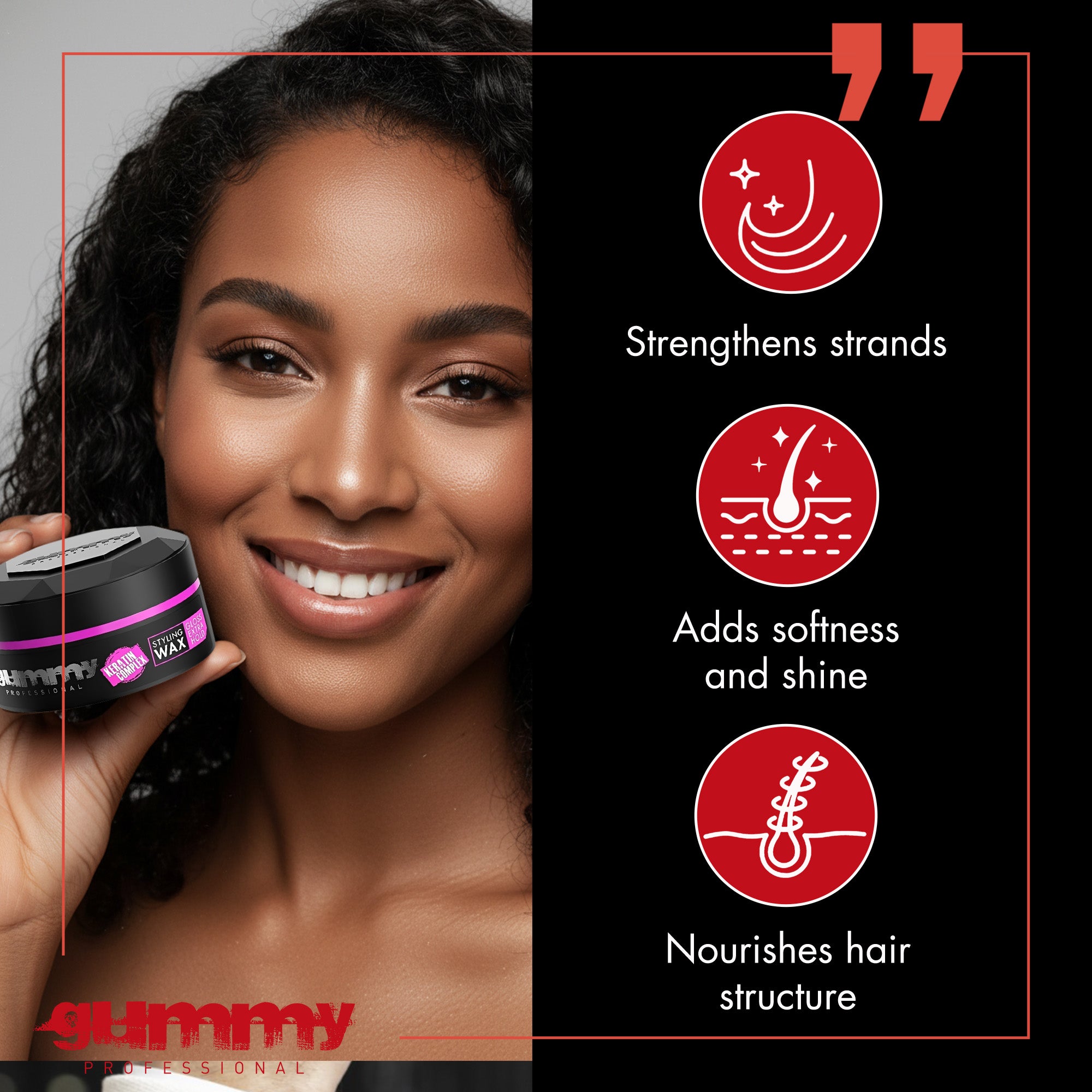 Gummy Styling Wax 150 ml Extra Gloss