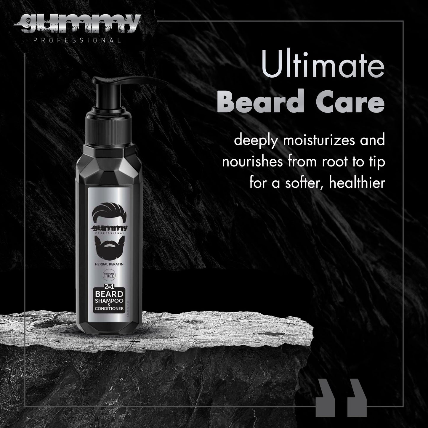 Gummy Beard And Moustache Shampoo 2 In 1 100 ml