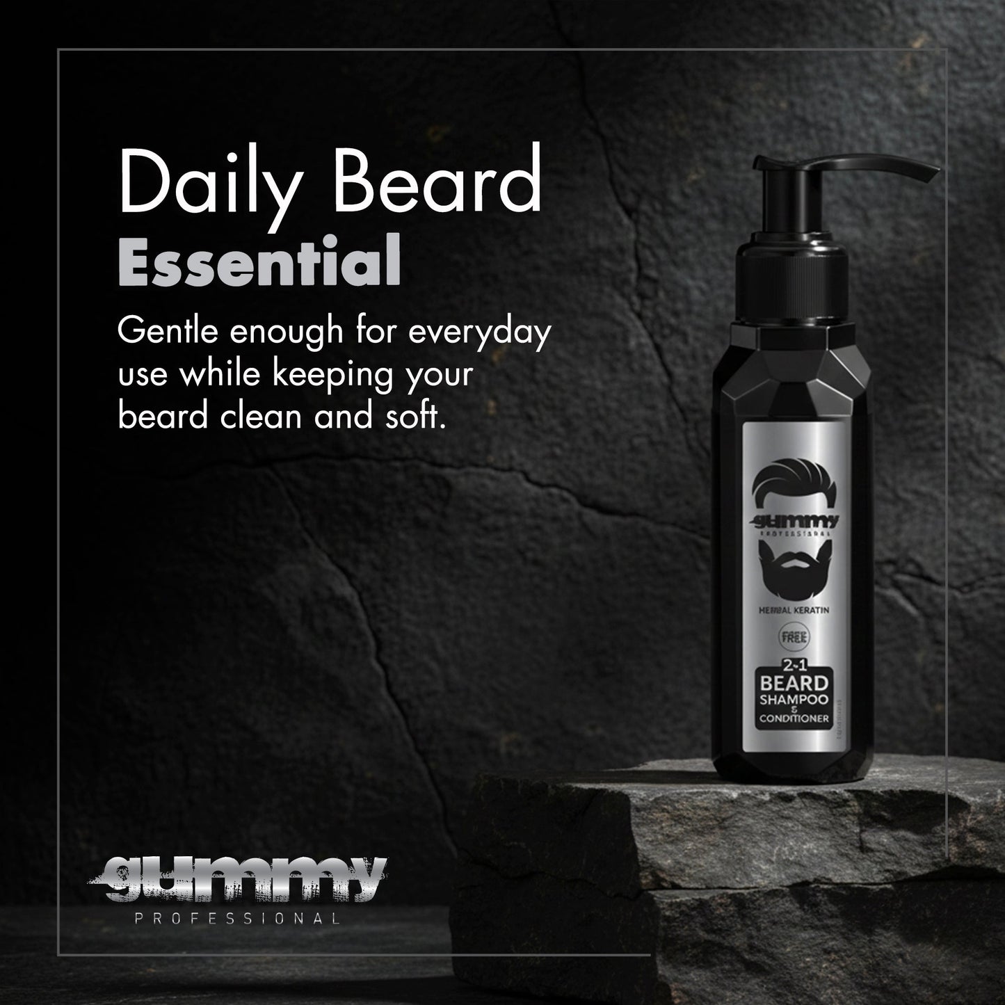 Gummy Beard And Moustache Shampoo 2 In 1 100 ml