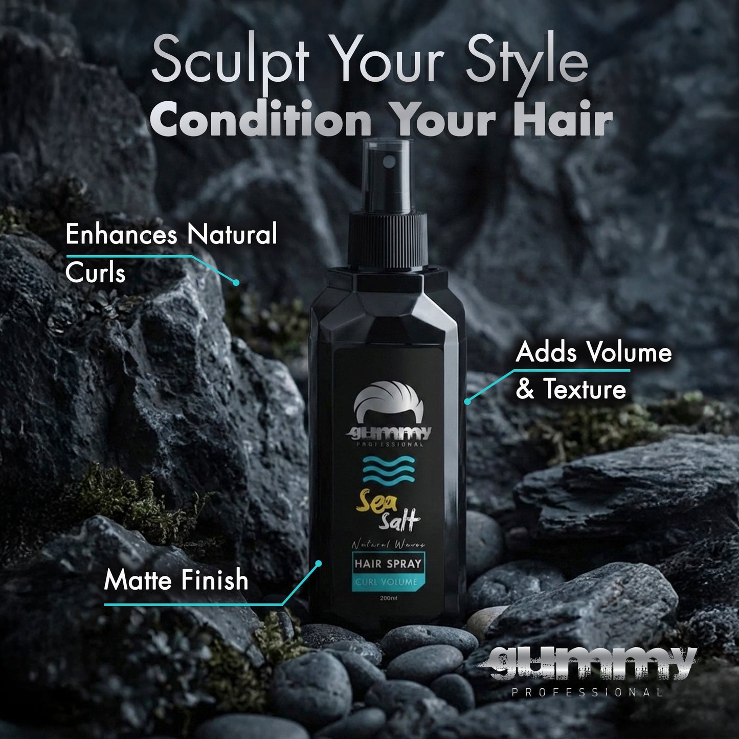 Gummy Sea Salt Hair Spray 250 ml