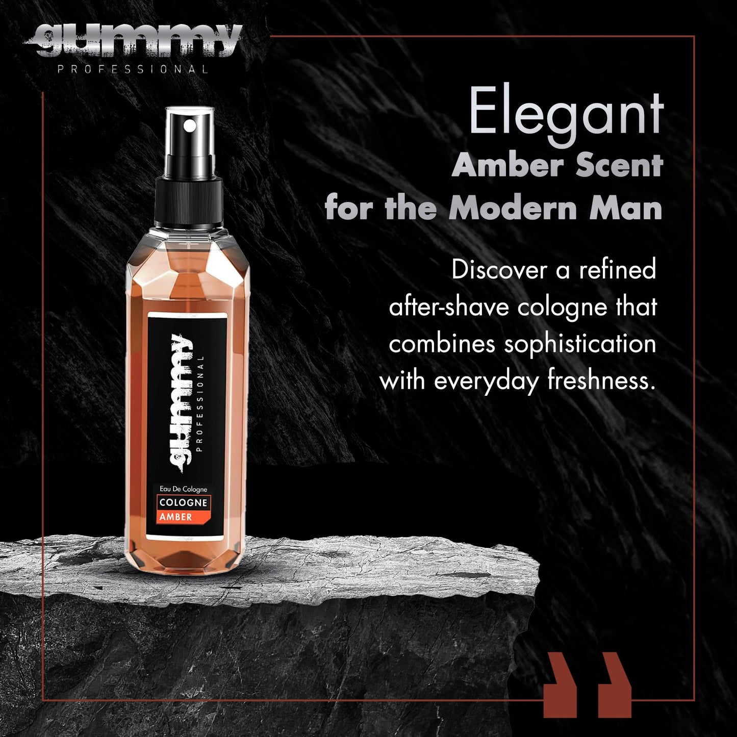 Gummy Eau de Cologne Amber 400 ml
