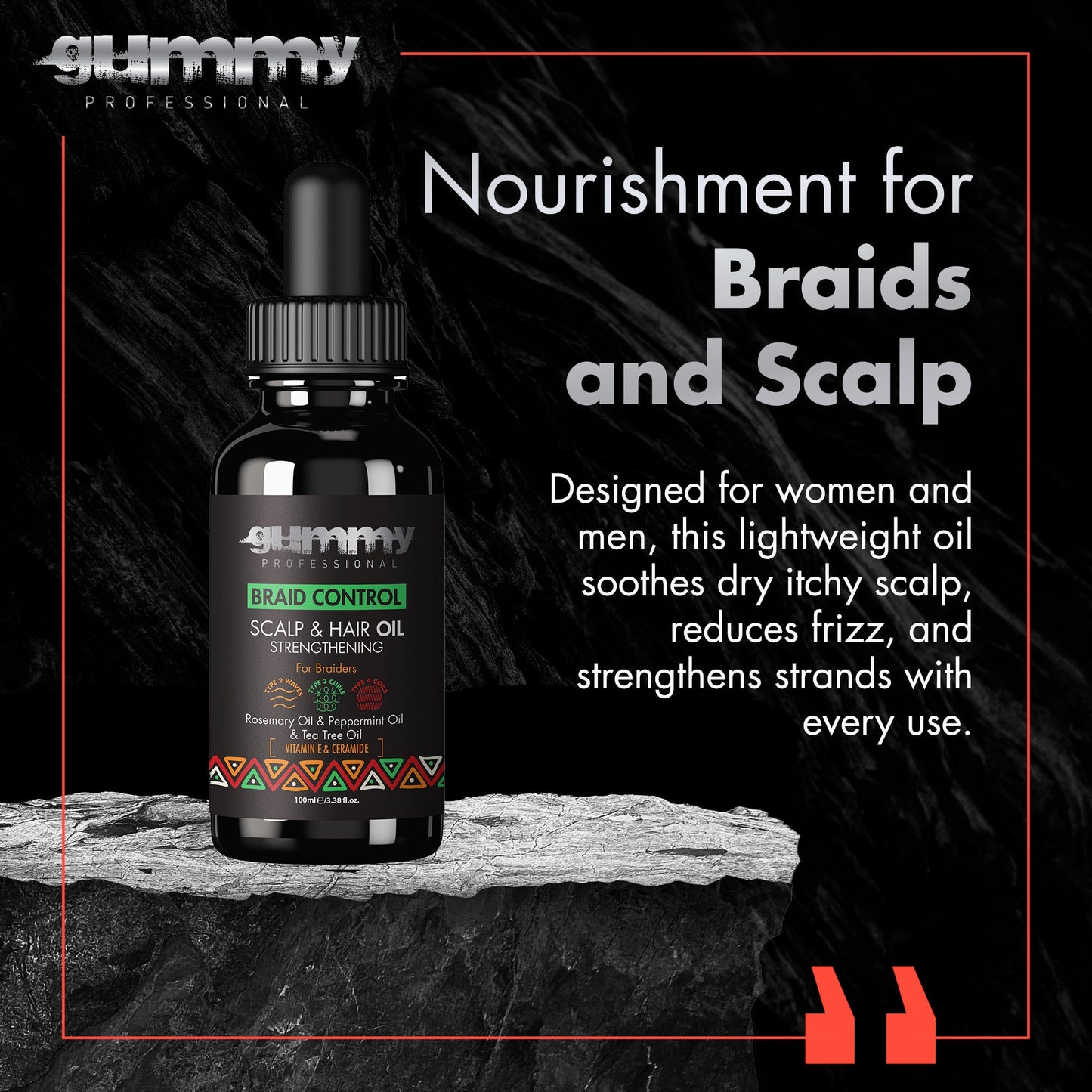 Gummy Braid Control Scalp & Hair Oil