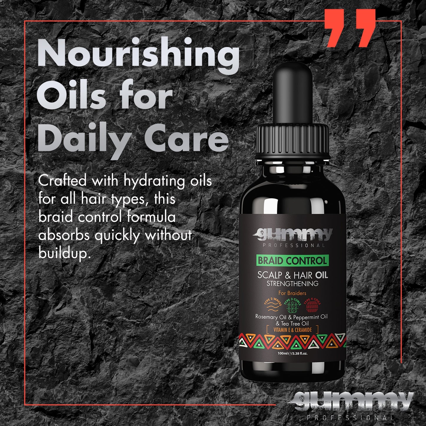 Gummy Braid Control Scalp & Hair Oil
