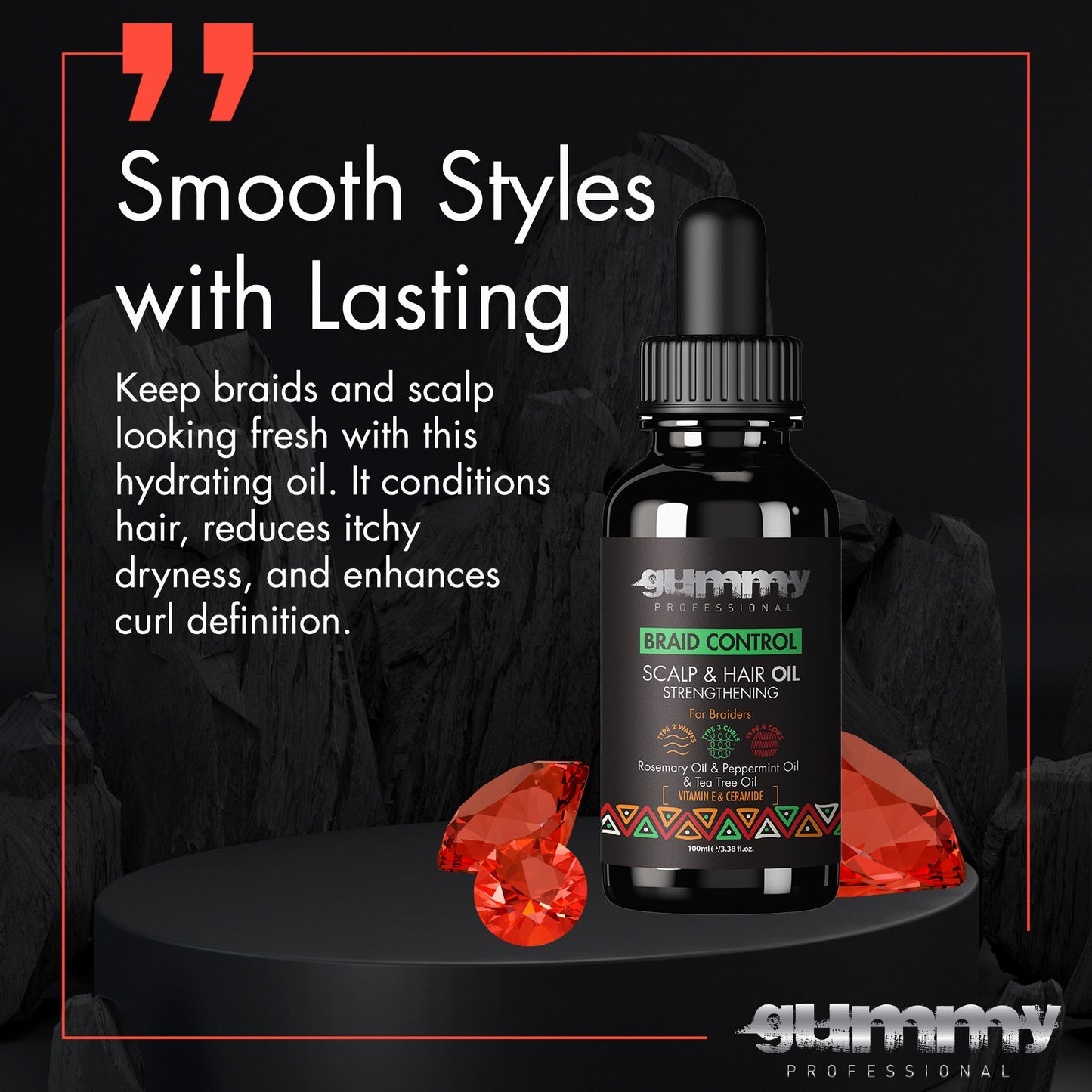 Gummy Braid Control Scalp & Hair Oil