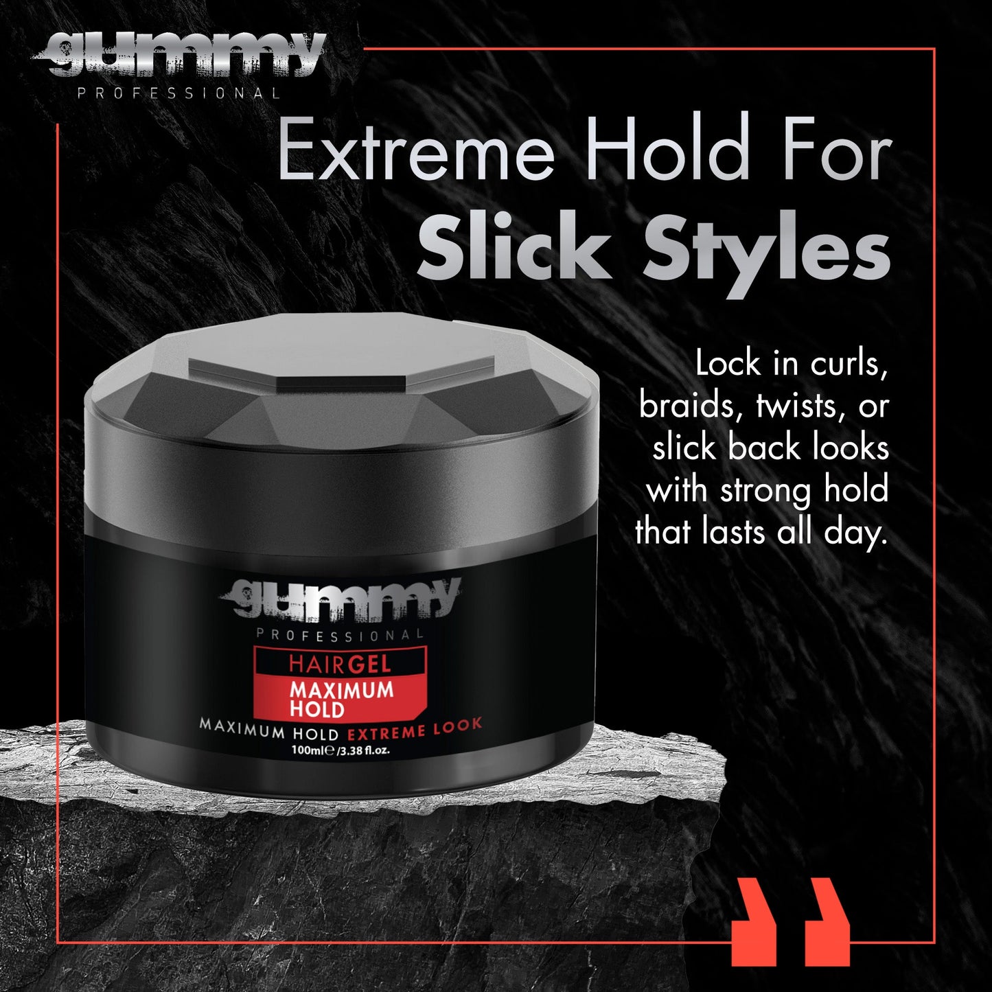 Gummy Hair Gel 100 ml Maximum Hold