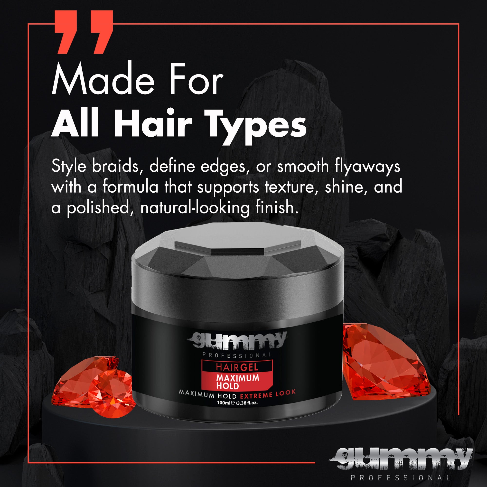 Gummy Hair Gel 100 ml Maximum Hold