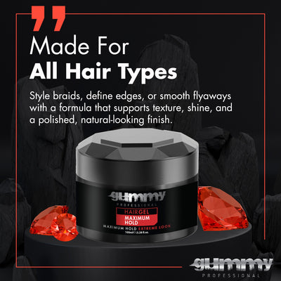 Gummy Hair Gel 100 ml Maximum Hold