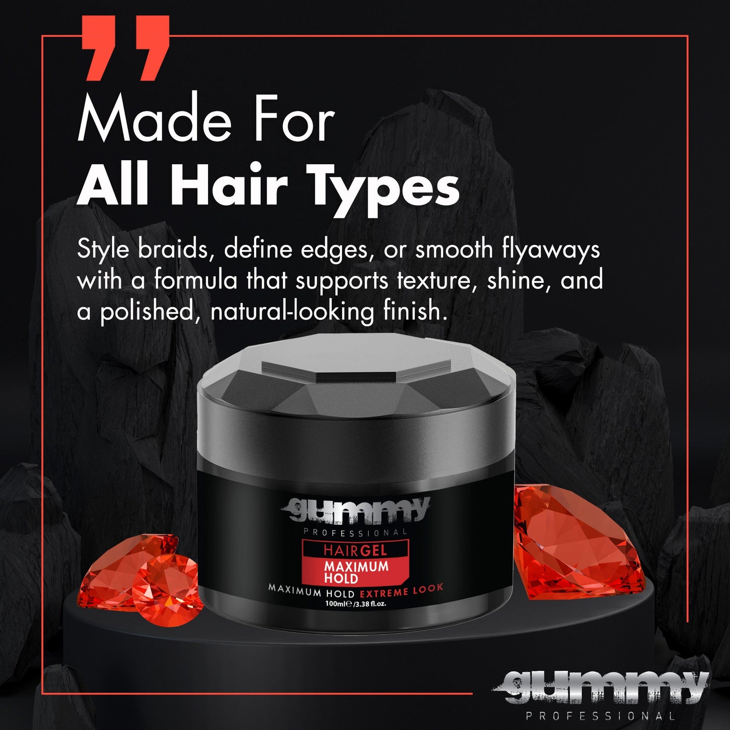 Gummy Hair Gel 100 ml Maximum Hold