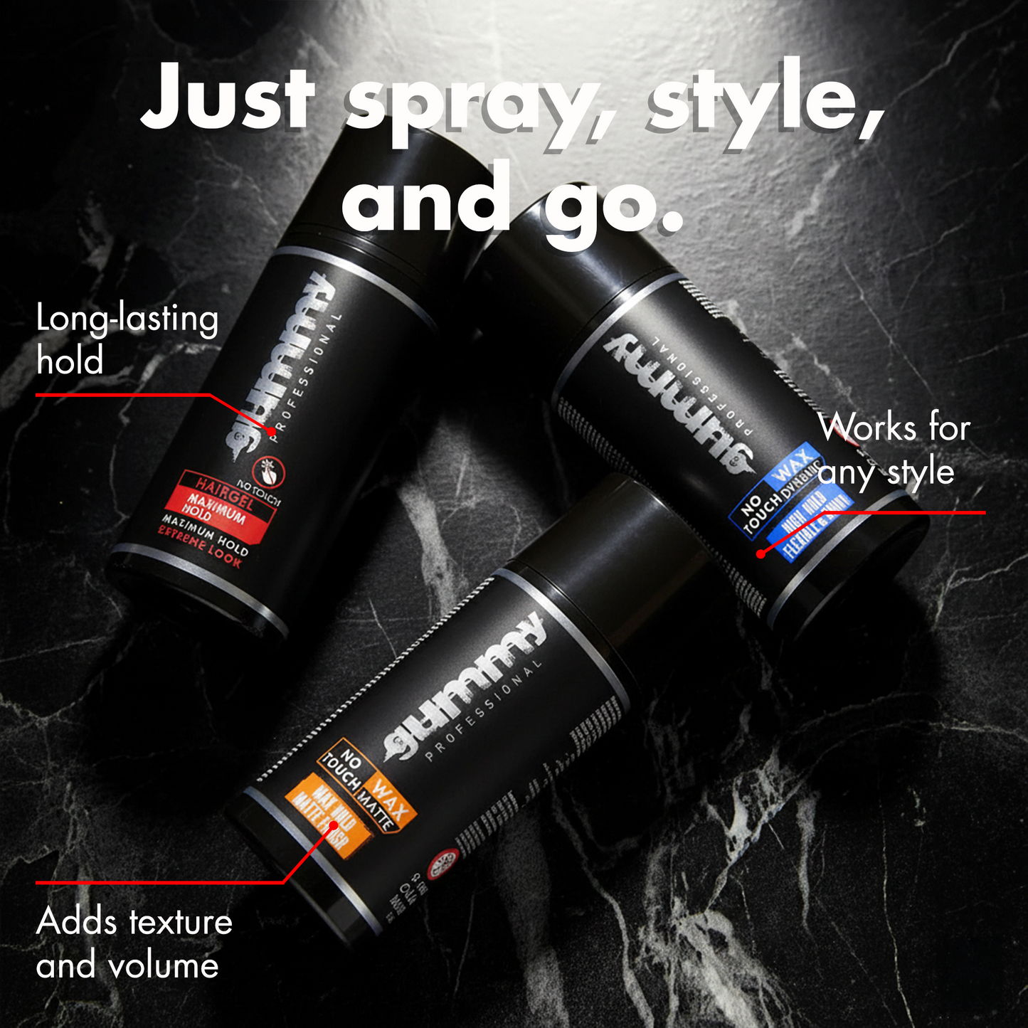 Gummy No Touch Max. Hold Hair Gel 98 ml
