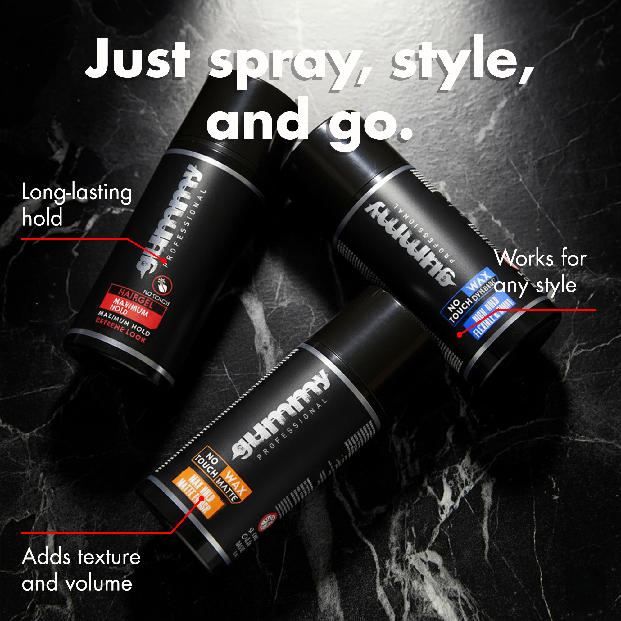 Gummy No Touch Max. Hold Hair Gel 98 ml