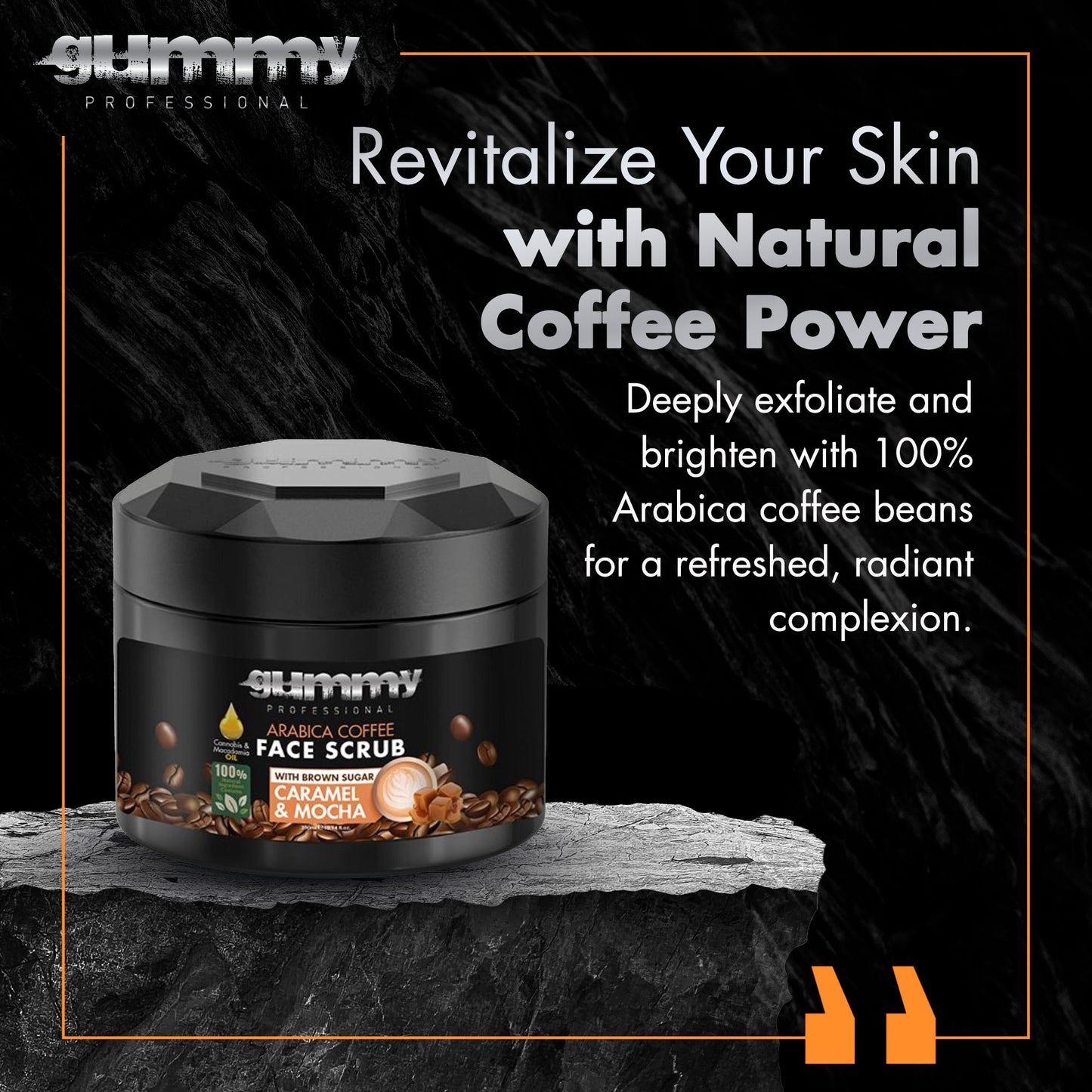 Gummy Arabica Face Scrub Caramel & Mocha