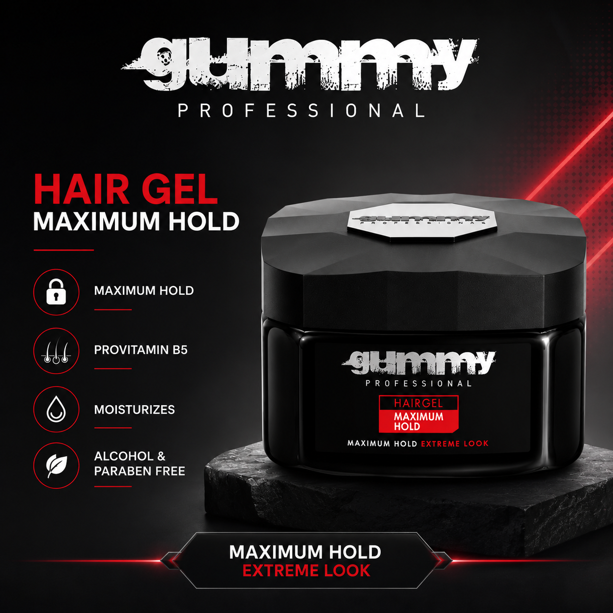 Gummy Hair Gel Maximum Hold – 220 ml