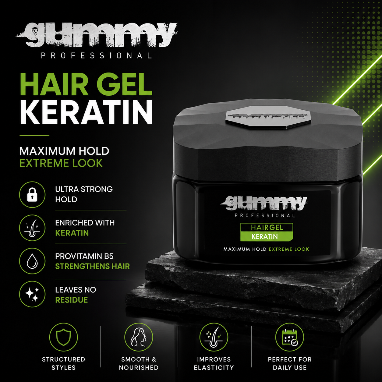 Gummy Hair Gel Keratin – 220 ml