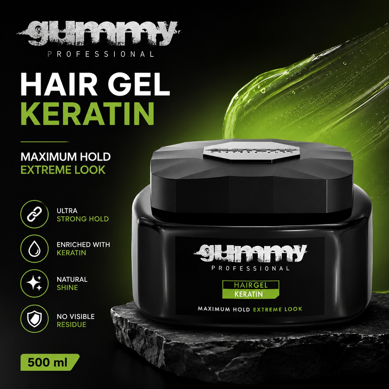 Gummy Hair Gel Keratin – 500 ml