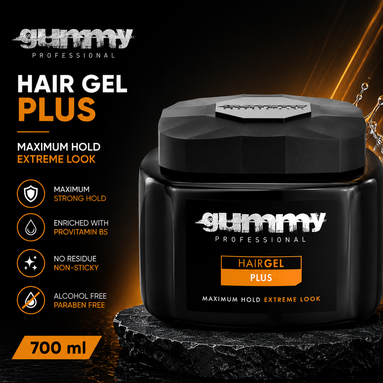 Gummy Hair Gel Plus – 700 ml