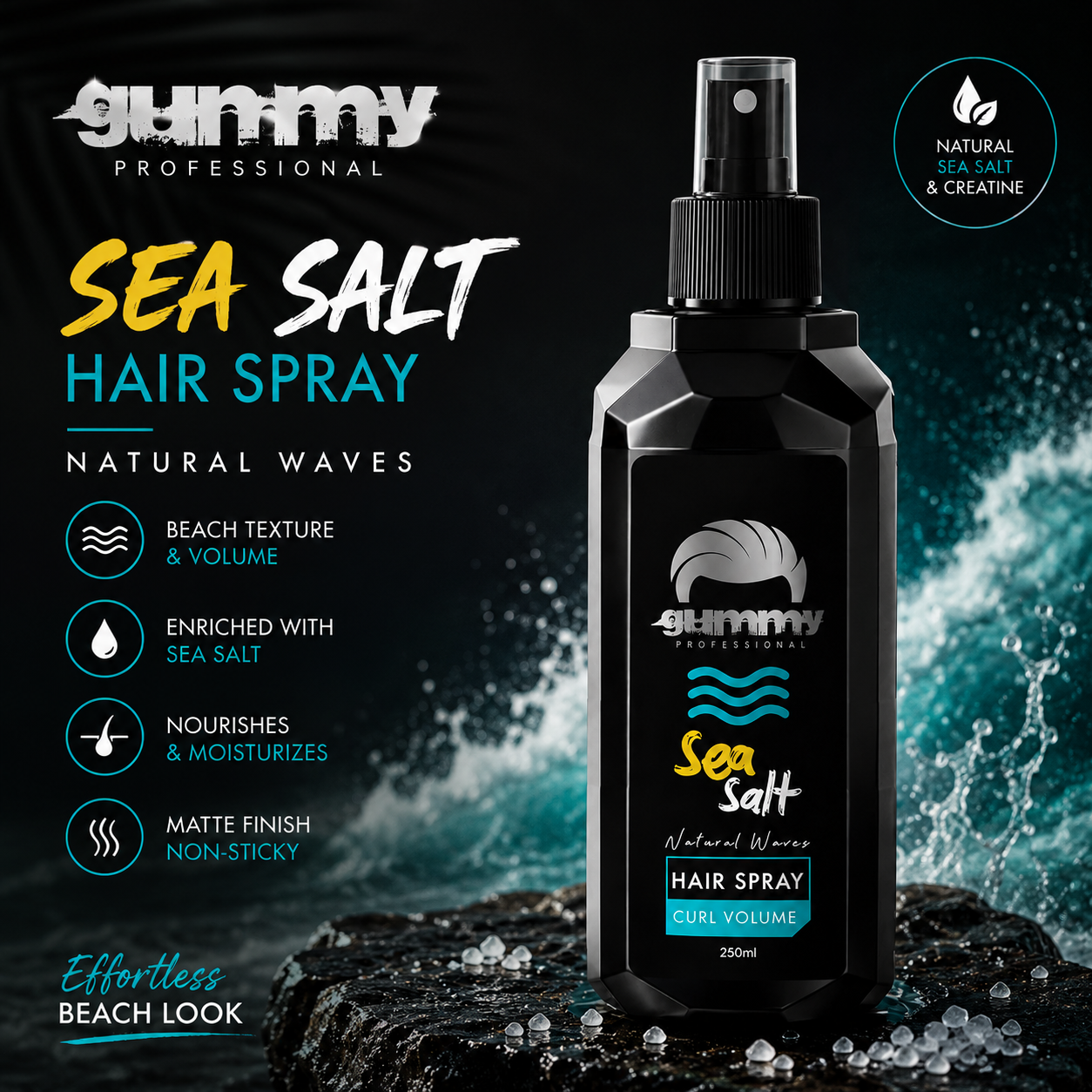 Gummy Sea Salt Hair Spray – 250 ml