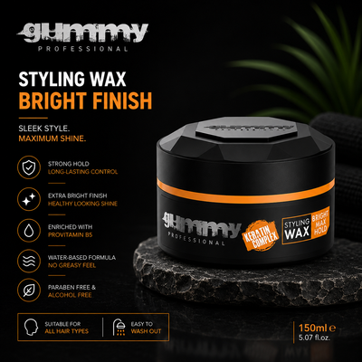 Gummy Styling Wax Bright Finish – 150 ml