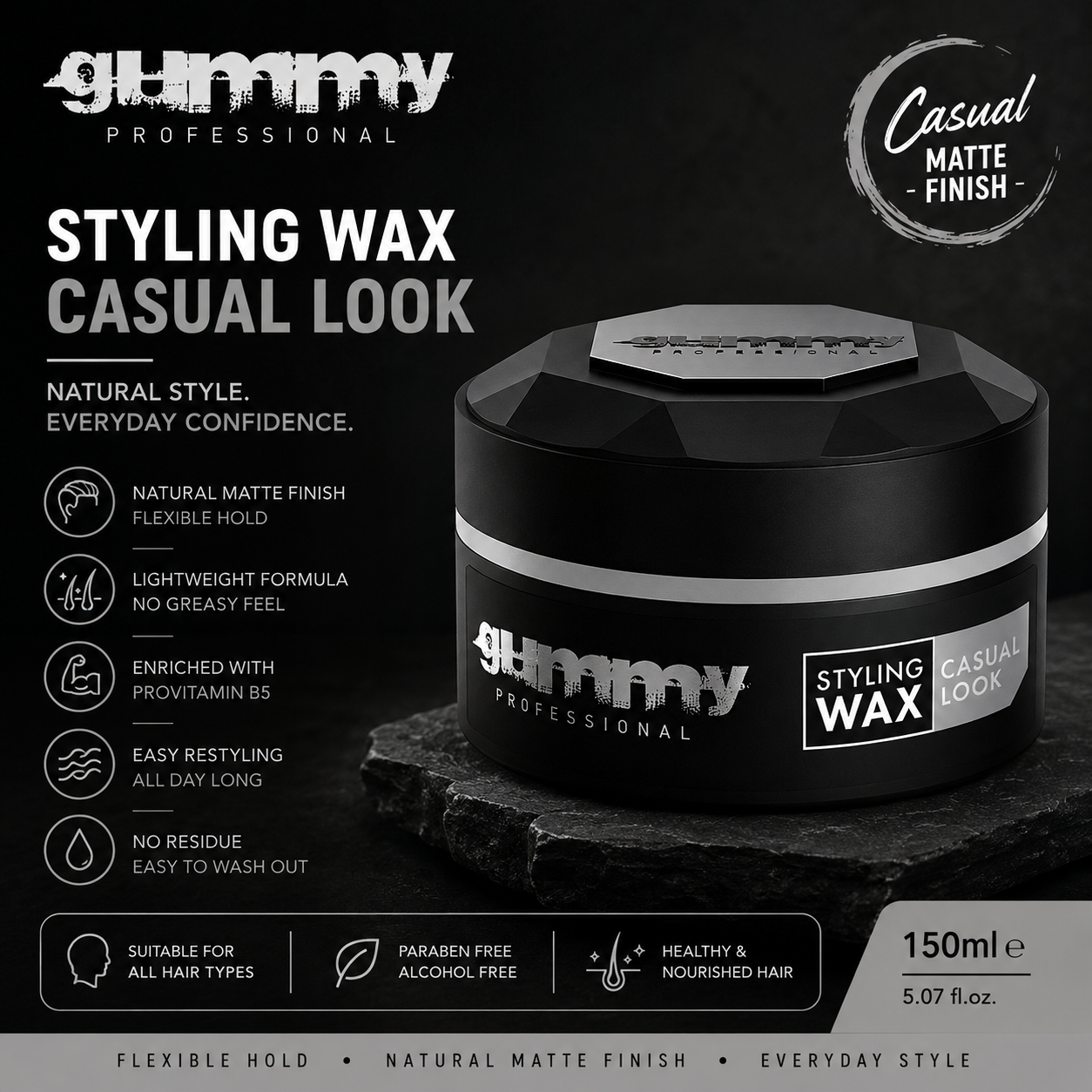 Gummy Styling Wax Casual Look – 150 ml