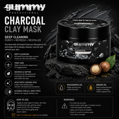 Gummy Charcoal Clay Mask – 350 g