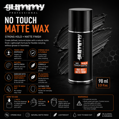 Gummy No Touch Matte Wax – 98 ml
