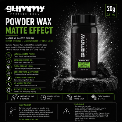 Gummy Powder Wax Matte Effect – 20 g