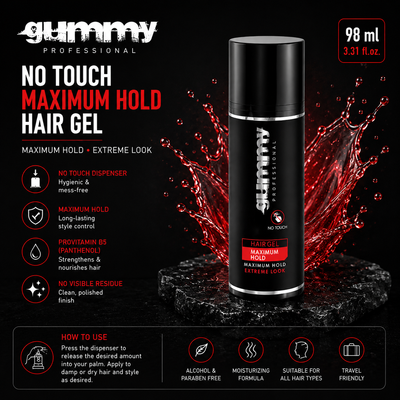 Gummy No Touch Maximum Hold Hair Gel – 98 ml