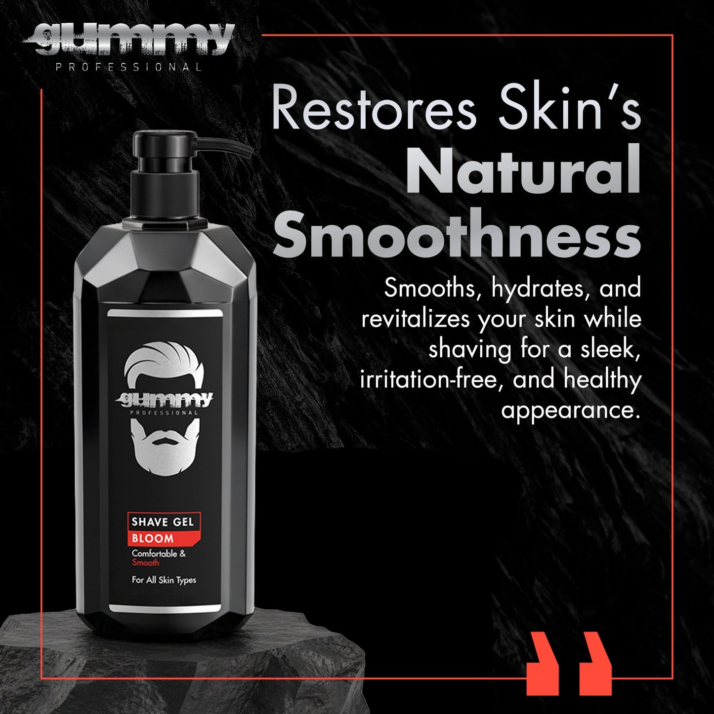 Gummy Shaving Gel Bloom 1000 ml (Pump)