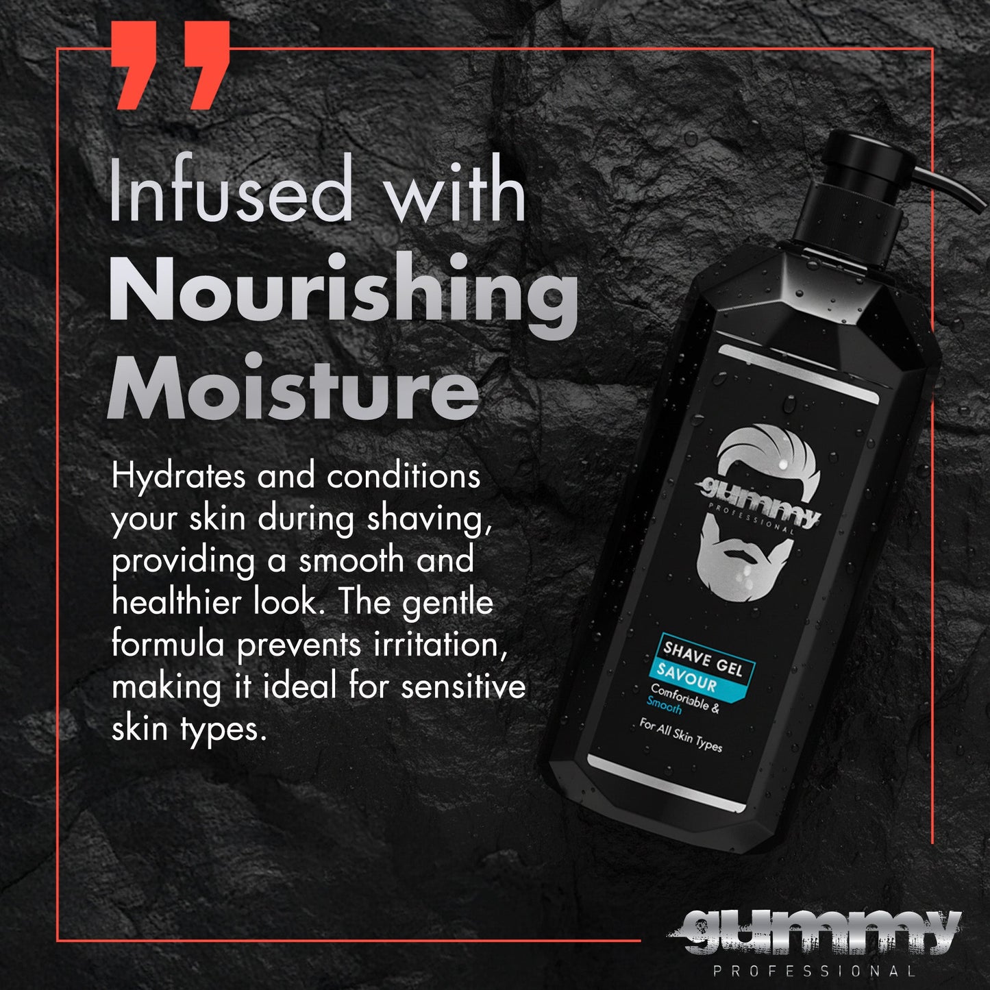 Gummy Shaving Gel Savour 1000 ml (Pump)